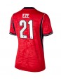 Anglie Eberechi Eze #21 Venkovní Dres pro Dámské MS 2026 Krátký Rukáv Anglie Eberechi Eze #21 Venkovní Dres pro Dámské MS 2026 Krátký Rukáv